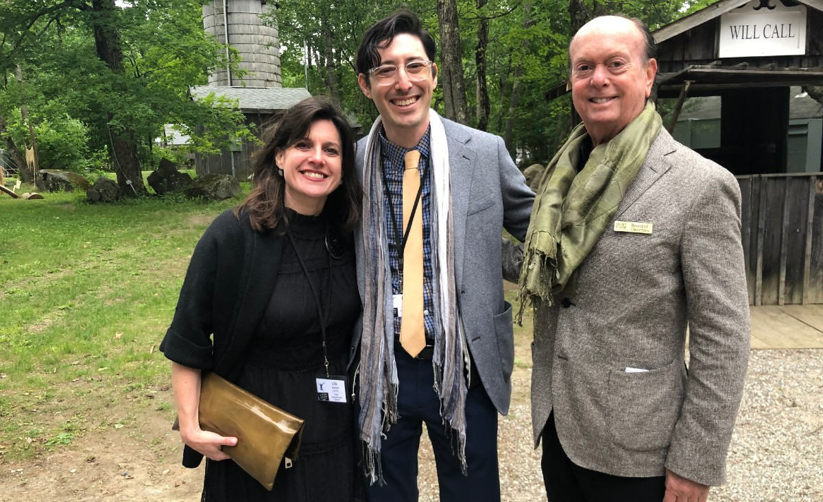 At the Jacob's Pillow Gala:&nbsp;Lila Kanner, chief philanthropy officer; Jared Fine, chief marketing officer; and Mark Sena, who serves on the JP board of trustees