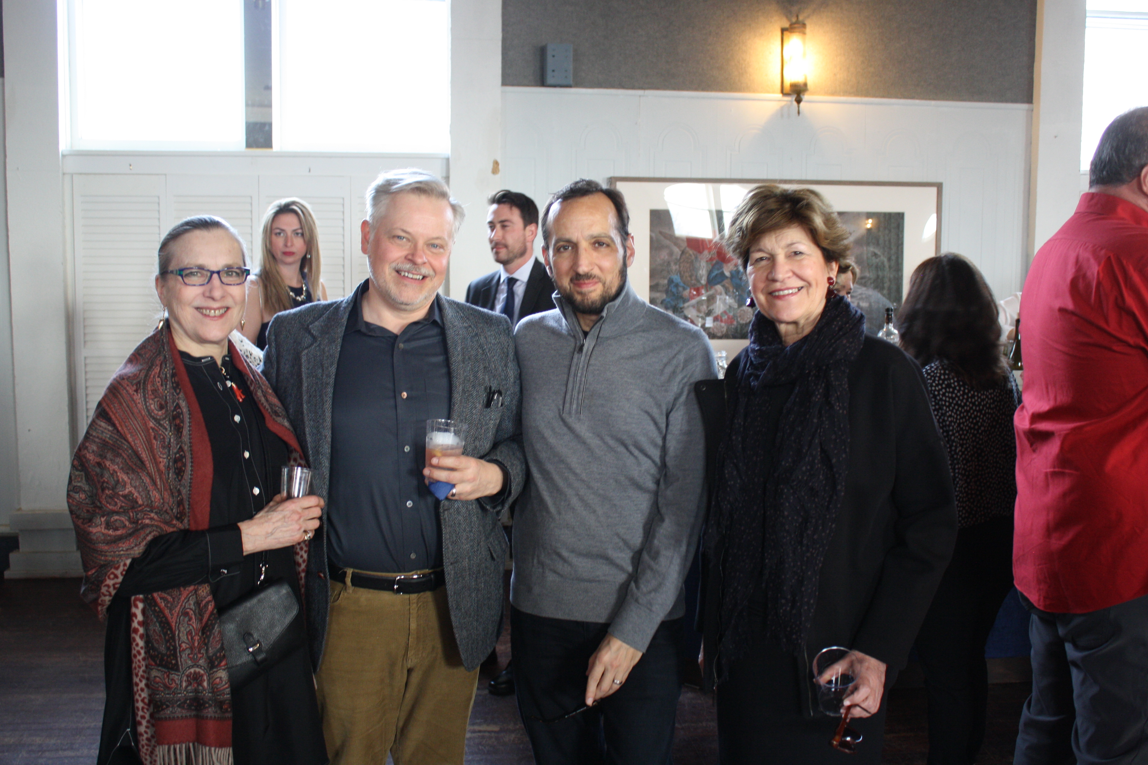 Art Omi Board Vice Chair Katherine Kanaga, President of the Olana Partnership Sean Sawyer, Michael Susi and candidate&nbsp;for Hudson First Ward Alderman Jane Trombley.