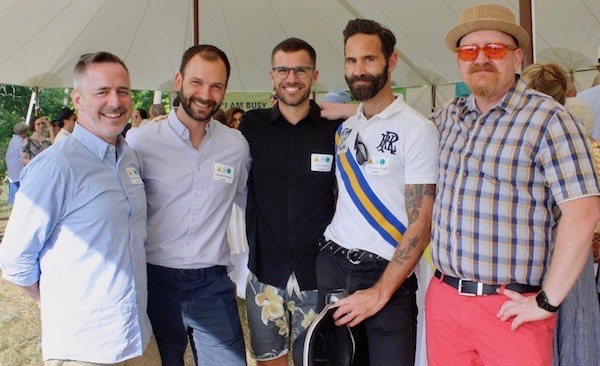 Manitoga&nbsp;board VP&nbsp;Tom Krizmanic,&nbsp;Jonathan Hoag,&nbsp;Tom Lyon,&nbsp;Steven Scott&nbsp;and&nbsp;Out Hudson&nbsp;co-founder&nbsp;John Schobel.