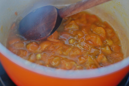 kumquats on stove