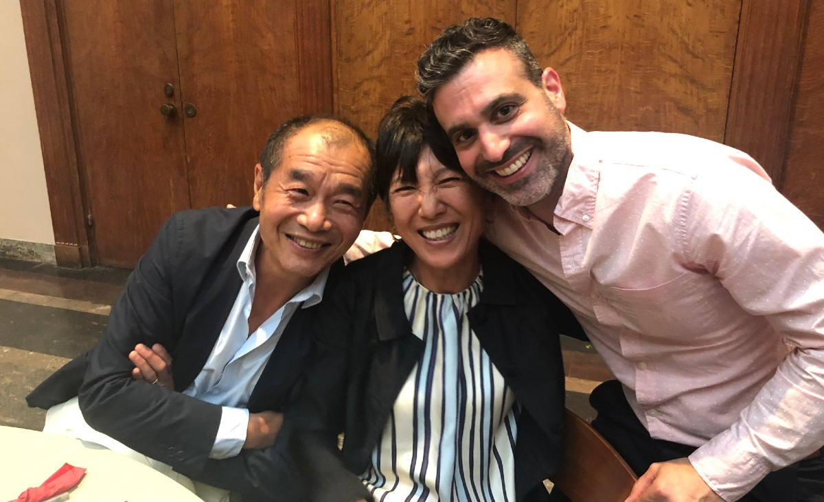 Raymond Kwok, Yong Kowk, and Jonathon Loy, director of production and BOF co-founder