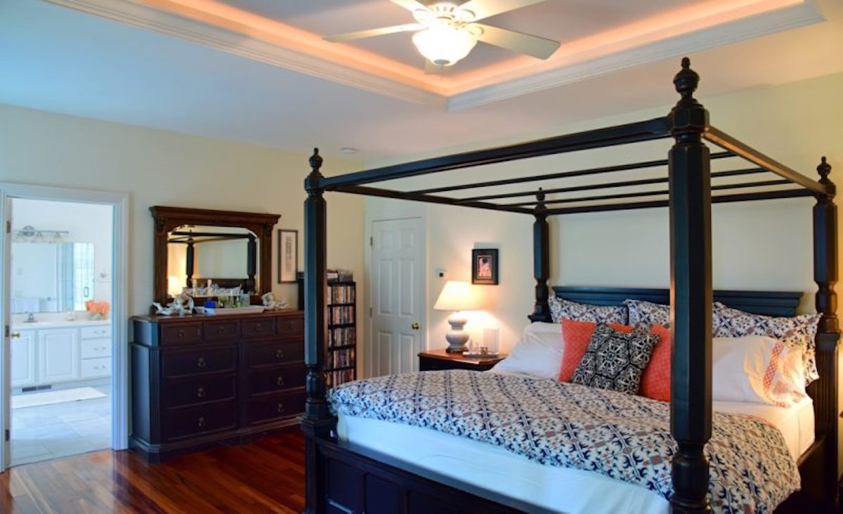 First-floor master suite