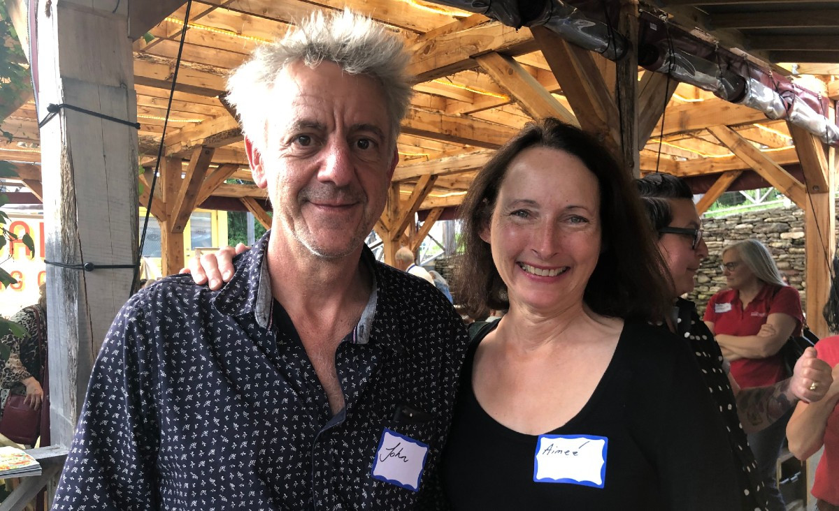 John Lawson and Aimee Michel, who teaches theater arts at Simon's Rock at Bard College