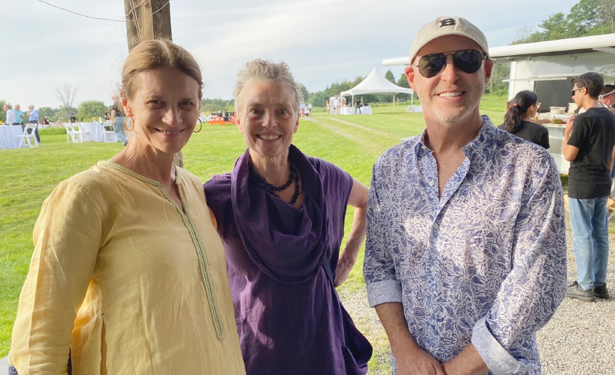 Leah Lieber, Bella Meyer, and David Berliner, who was on the host committee