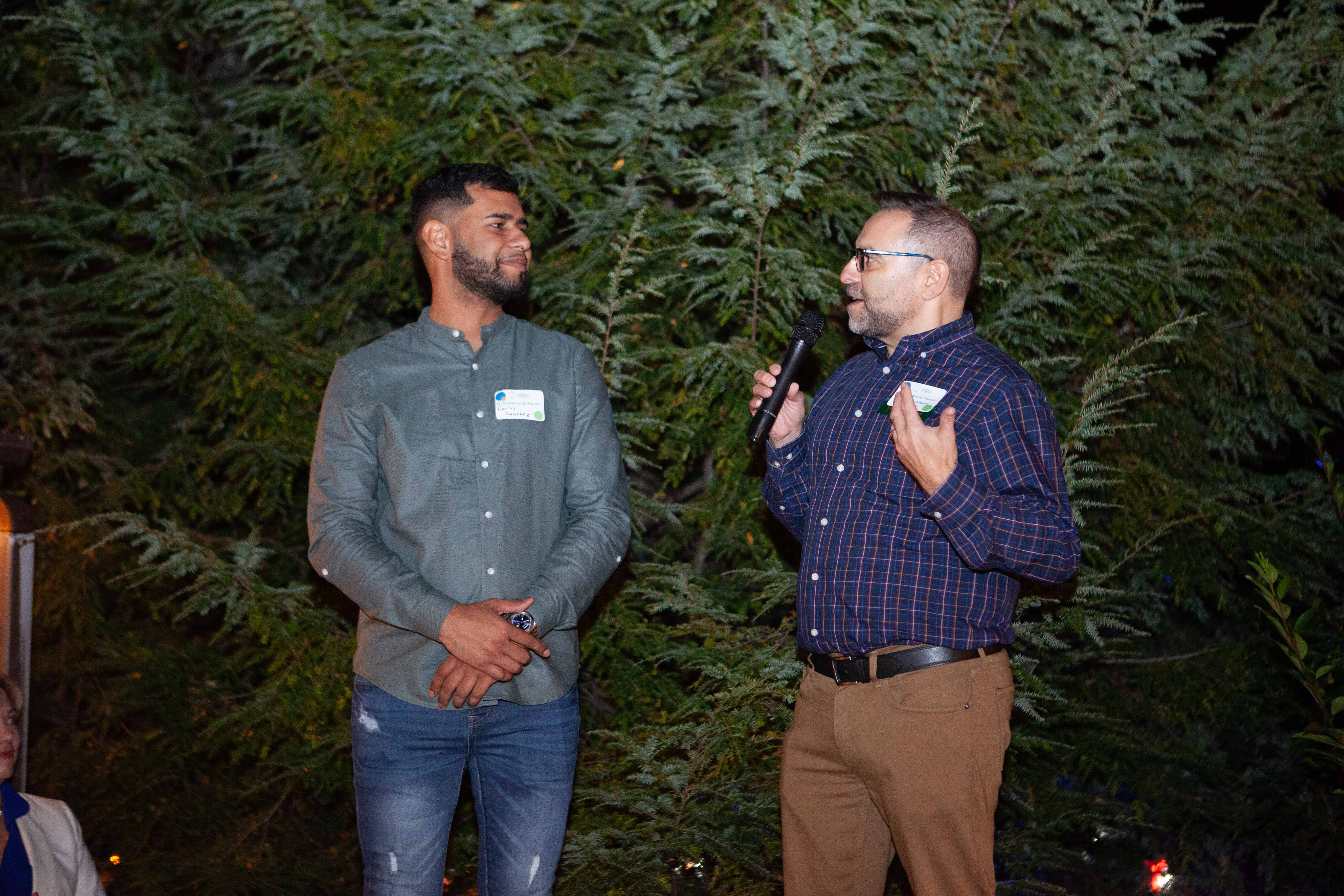 Carlos Sanchez, a LitNet English language learner, and David Goldenberg, a LitNet volunteer tutor Carlos Sanchez, a LitNet English language learner, and David Goldenberg, a LitNet volunteer tutor