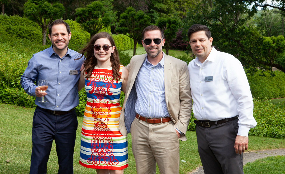 LitNet Boad Member Matt Chester, Shawnee Hess Tannenbaum, Greyock Federal Credit Union's Mike Dupont, LitNet Board Member Camilo Manrique
