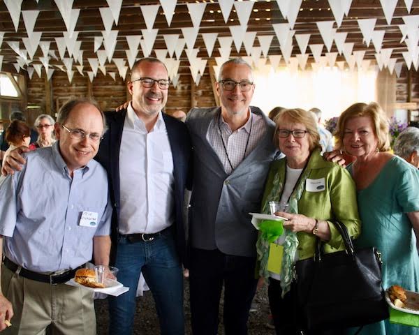 Steve Livingston, Brooklyn Academy of Music VP of Development Bill Kramer, Hillsdale Supervisor Peter Cipkowski, Cheryl Jones and Hillsdale Town Clerk Kathi Doolan. Steve Livingston, Brooklyn Academy of Music VP of Development Bill Kramer, Hillsdale Supervisor Peter Cipkowski, Cheryl Jones and Hillsdale Town Clerk Kathi Doolan.