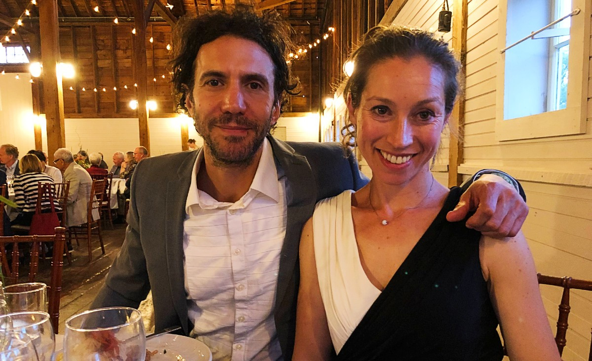 Patrick Lockton, an entrepreneur, and Rachel Orkin-Ramey, managing director at Christie's, who conducted the evening's live auction Patrick Lockton, an entrepreneur, and Rachel Orkin-Ramey, managing director at Christie's, who conducted the evening's live auction