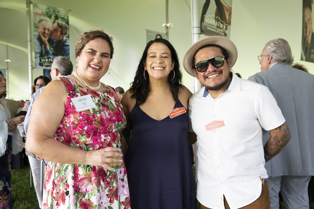 Gala Committee member Diana Lotero, Marina Dominguez, and Fredy Hern&aacute;ndez, Mahaiwe Spanish-language Community Advisory Network members