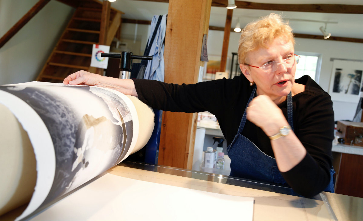 Printmaker Louise Kalin, Tivoli. Photo: Seeger Solutions