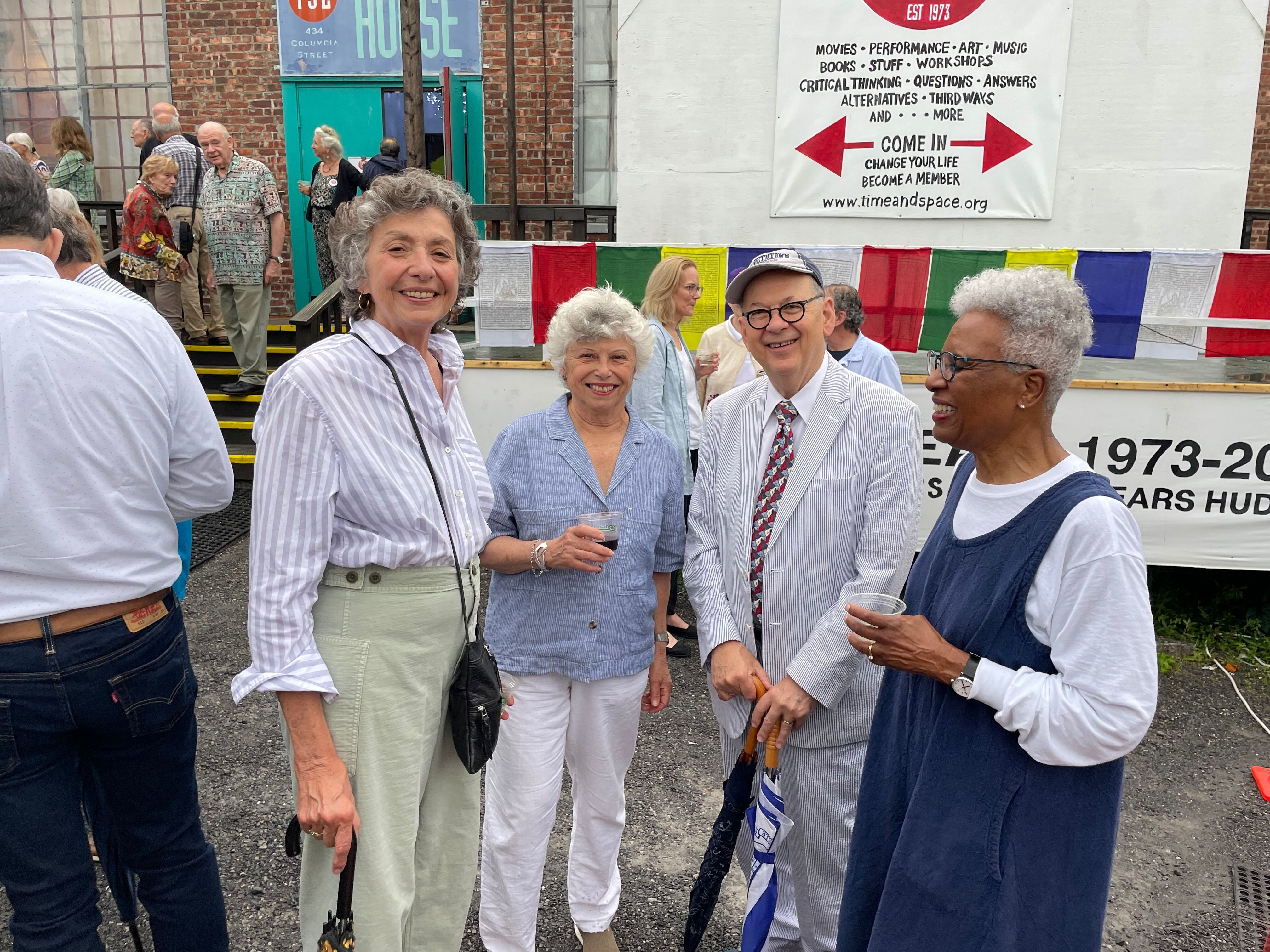 Ceramicist Maria Manhattan, Mary DePhillips, Glenn Shafer and artist Nell Painter, who has been featured at TSL
