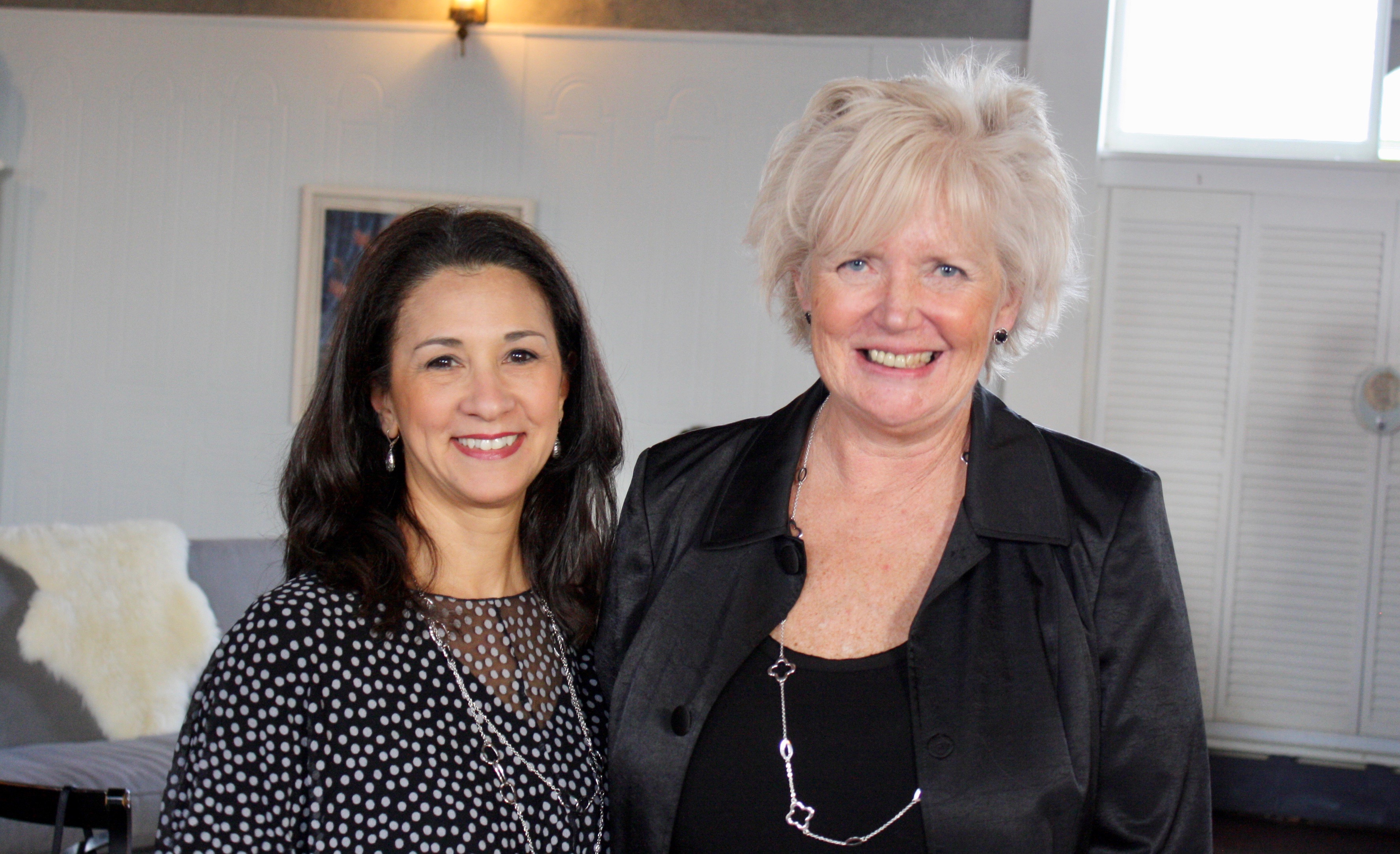 Dr. Maria Suttmeier&nbsp;and fellow co-founder of the Hudson Children's Book Festival, prolific&nbsp;youth literacy educator Lisa Dolan.&nbsp;