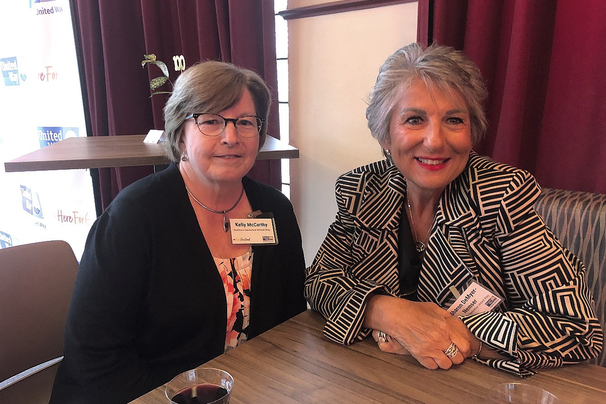 Kelly McCarthy and Sharon DeMyer-Nemser, both board members of the Northern Berkshire United Way Kelly McCarthy and Sharon DeMyer-Nemser, both board members of the Northern Berkshire United Way