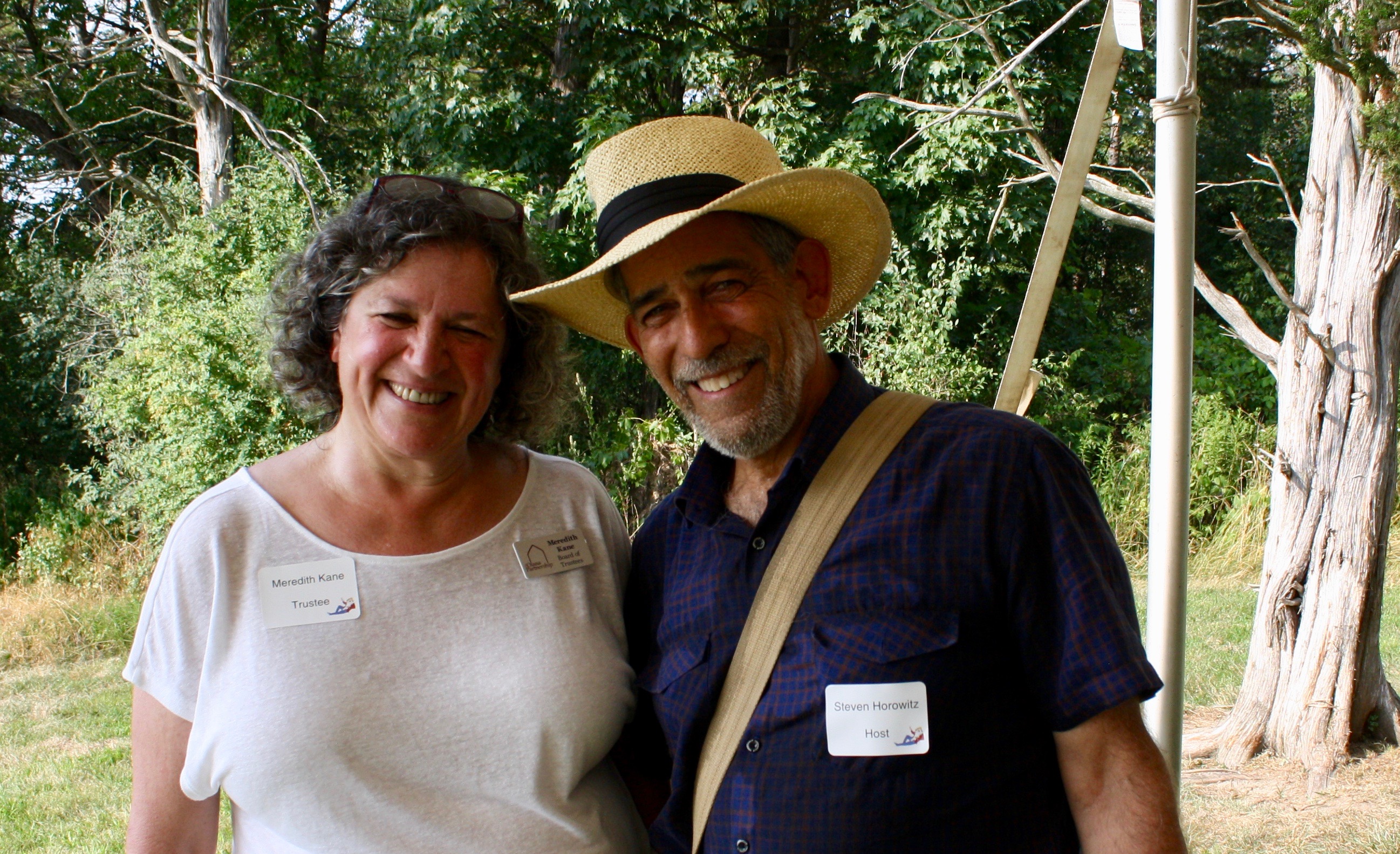 Olana Board of Trustees chair Meredith Kane and&nbsp;Steven Horowitz of the Open Space Institute