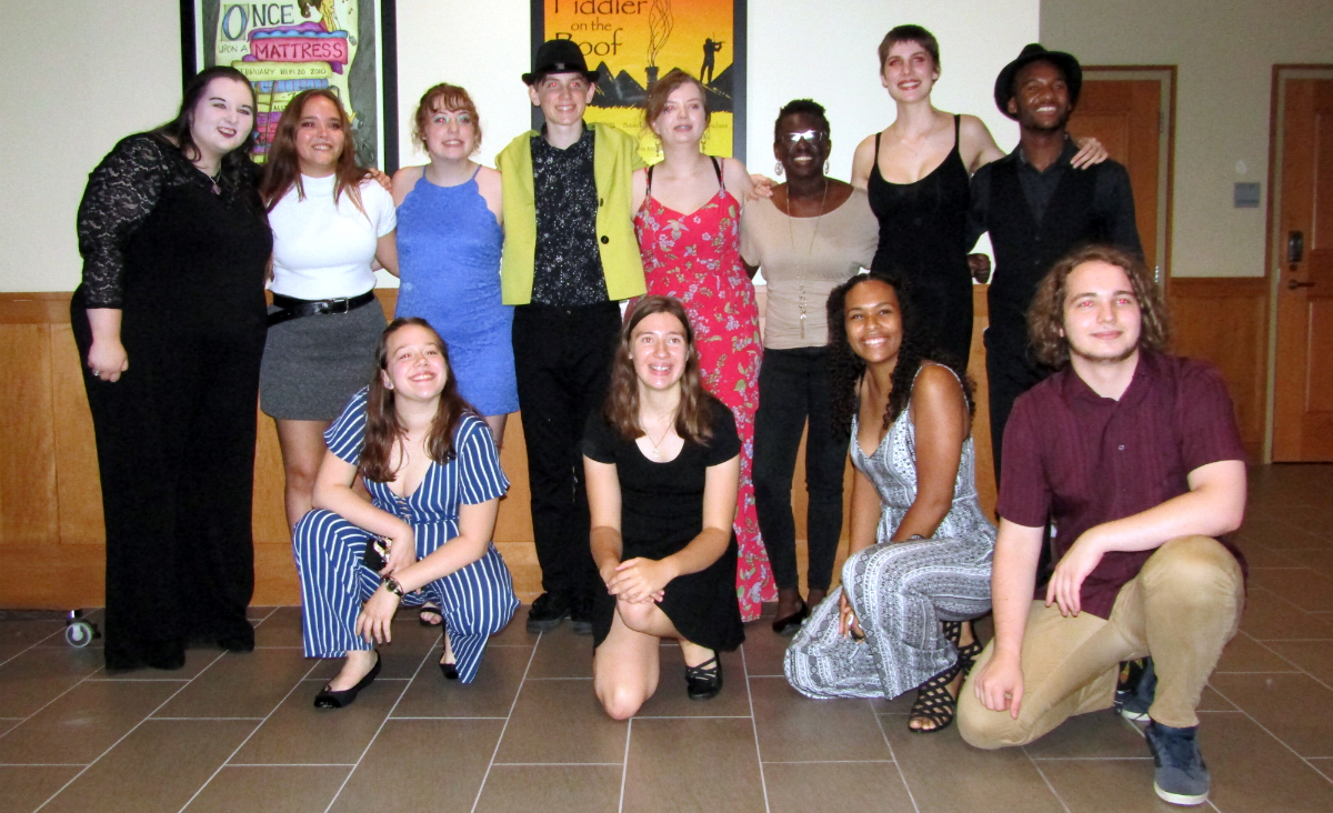 Amplify 2019 students were joined by some of the program's 2018 students [front row] for the last two songs of the evening.