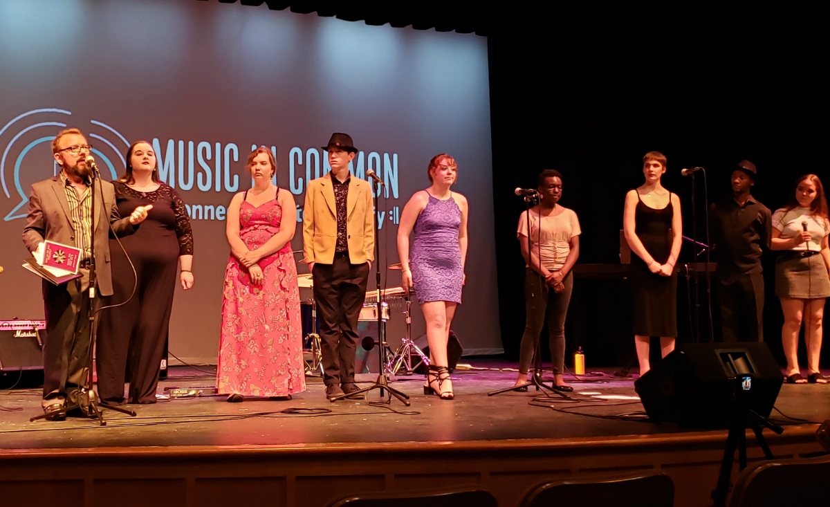 Music in Common's Executive Director Todd Mack addresses the crowd.