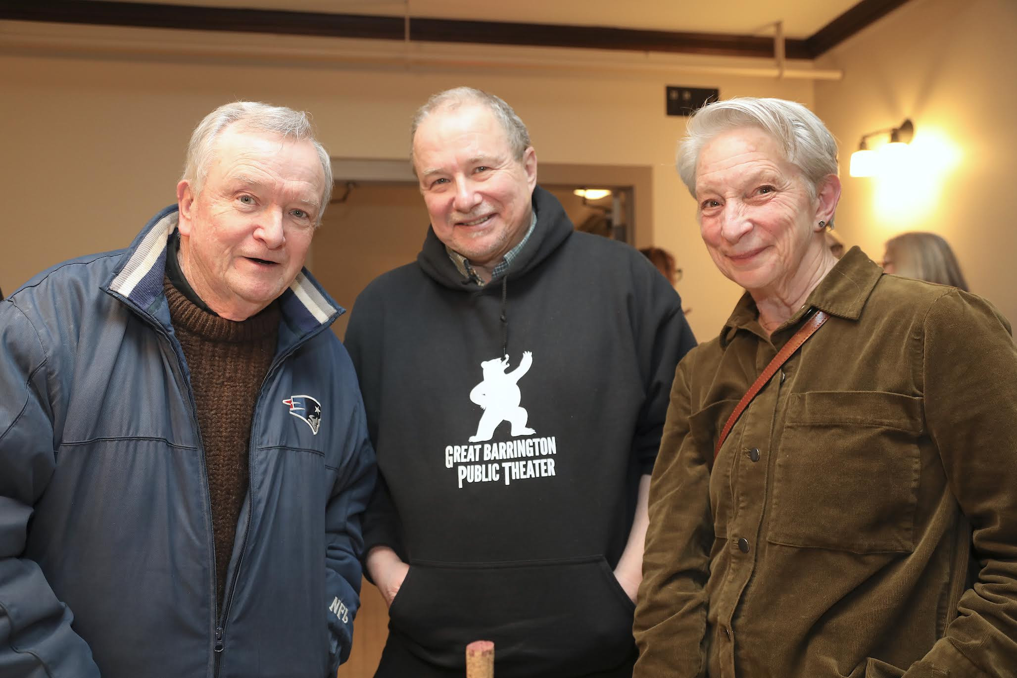 Michael Brady, Jim Frangione and Judy Braha behind the scenes.&nbsp;Photo by Kat Humes