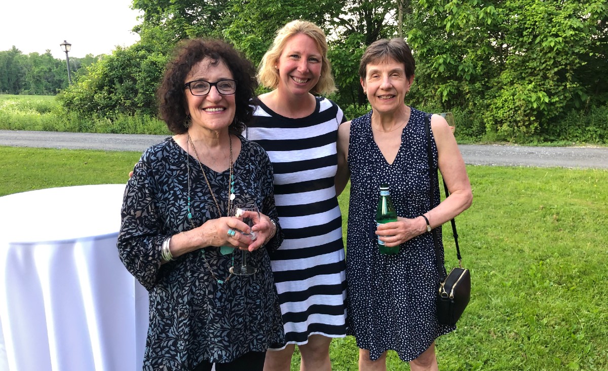 Arrowhead execuitve director Lesley Herzberg is flanked by board members Carol Nichols and Laurie Werner.