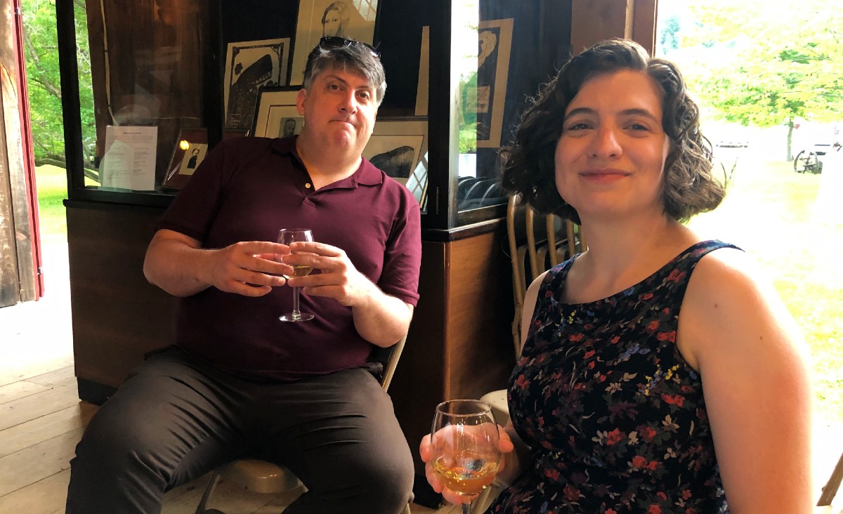 Jedidiah Smith from NYC and Alicia Hyman, who moved to the Berkshires in late February to take a position as reference services outreach librarian at the Berkshire Athenaeum.&nbsp;