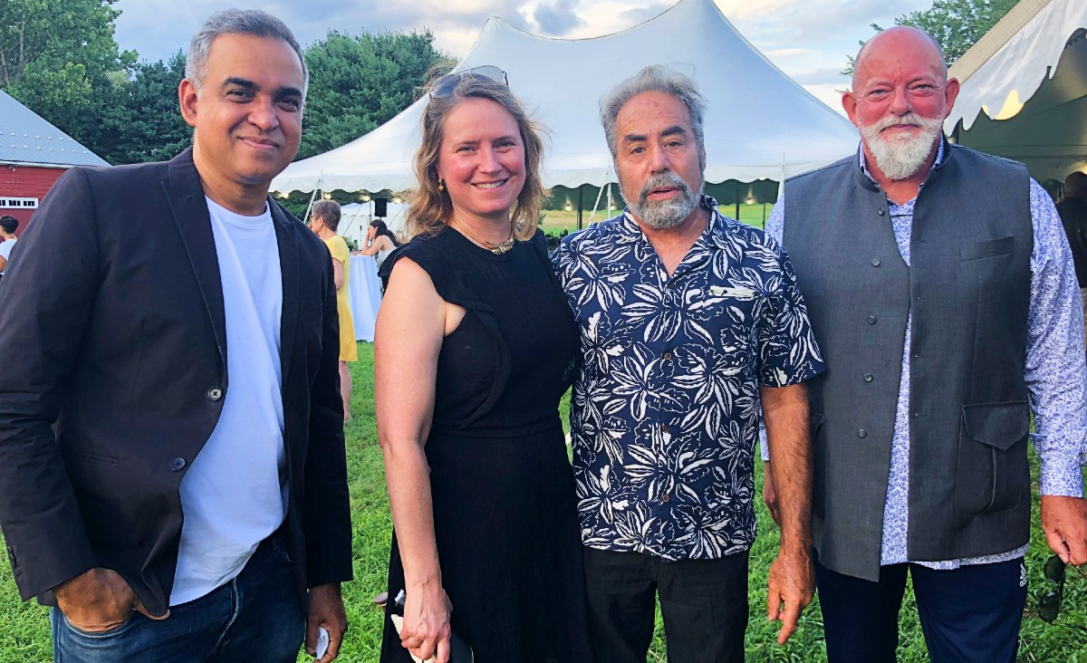 Fashion designer Bibhu Mohapatra; Liz Gurland, a performer in this summer's company at the Mac-Haydn Theatre; Bobby Beard, and Hale Gurland Fashion designer Bibhu Mohapatra; Liz Gurland, a performer in this summer's company at the Mac-Haydn Theatre; Bobby Beard, and Hale Gurland