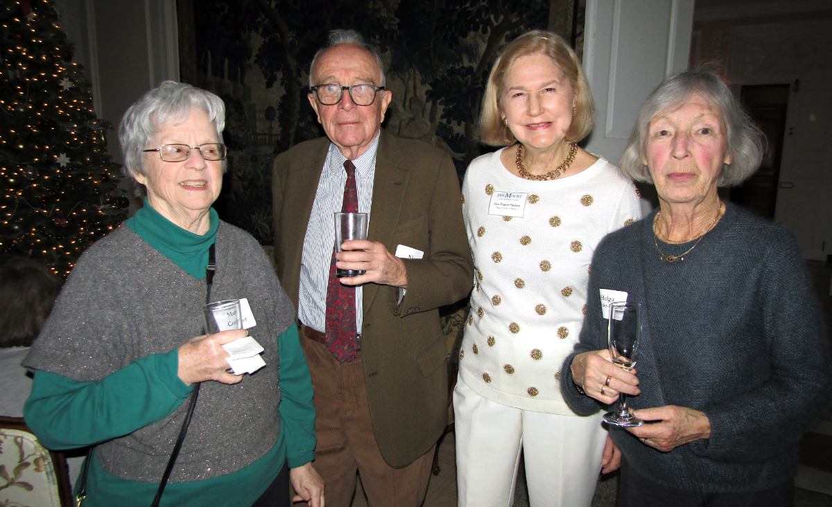 Mary and Nic Cooper with The Mount's Major Gifts Officer Sara Hudson and Helga S. Orthofer