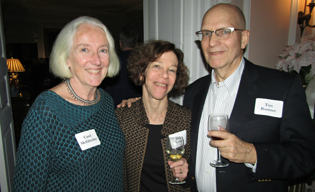 Carol McGlinchey with Judy and Tim Boomer