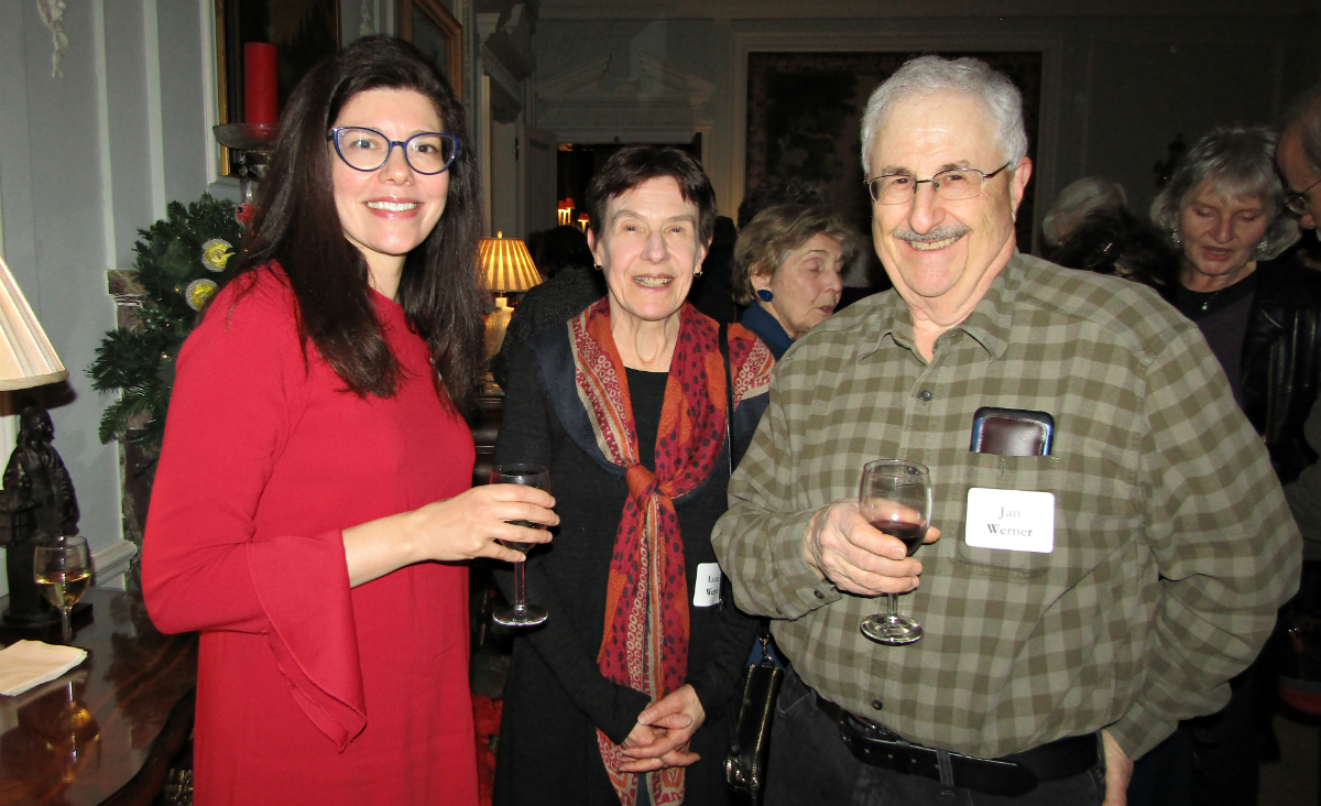 Trustee Sheila Parekh Blum with Laurie and Jan Werner