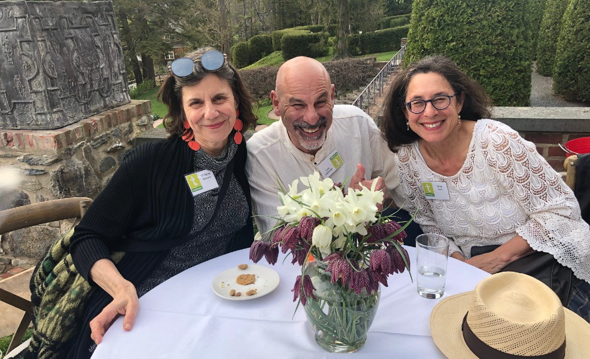 Melanie Mowinski, artist and professor of art at MCLA; her husband, Douglas Molin; and her sister Nina Molin. Melanie Mowinski, artist and professor of art at MCLA; her husband, Douglas Molin; and her sister Nina Molin.
