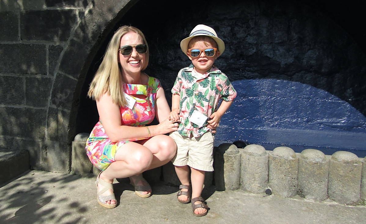 Clare Hawthorne and her son JP Lesterlin