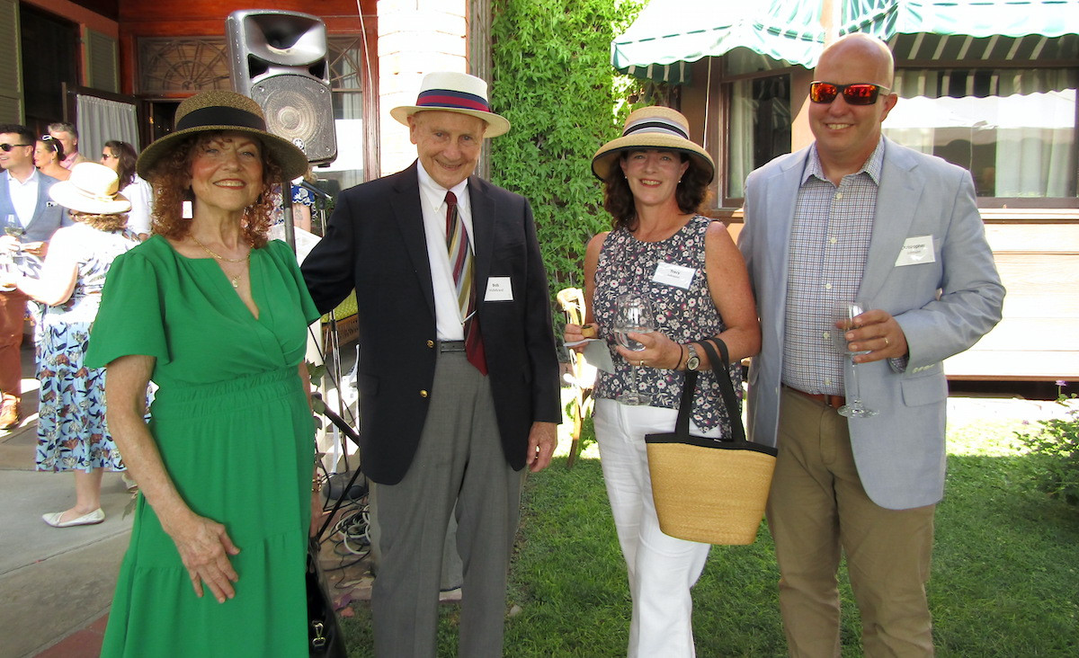 Ginger Sumner, Naumkeag volunteer Bob Hildebrand, Tracy Johnson and Christopher Johnson