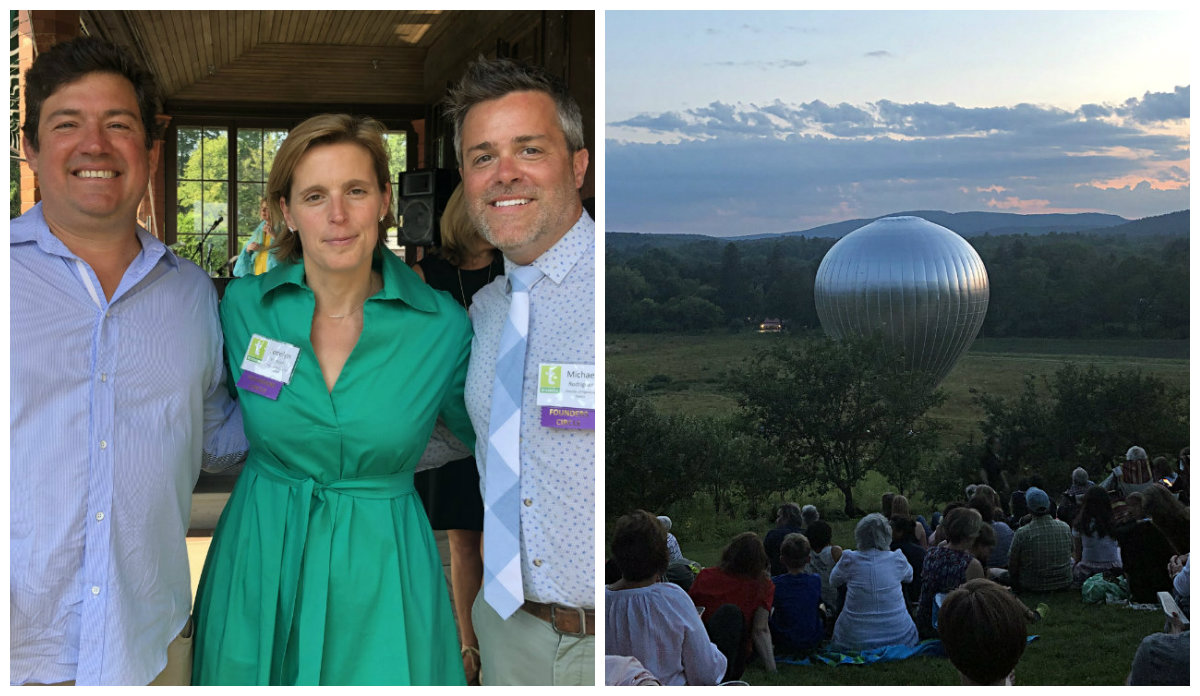 A trio from the Trustees: Pedro Alonzo, consultant curator; Jocelyn Forbush, chief, Operations and Programs; and Michael Rodriguez, director of Signature Events. 

The crowd waits for New Horizon&nbsp;to put on a show.