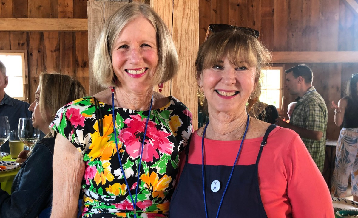 Elizabeth Olenbush and Patricia Hubbard, a board member Elizabeth Olenbush and Patricia Hubbard, a board member