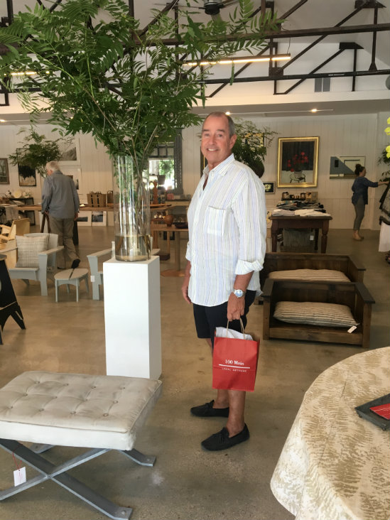 Stylist and fabric designer Patrick Gallagher 