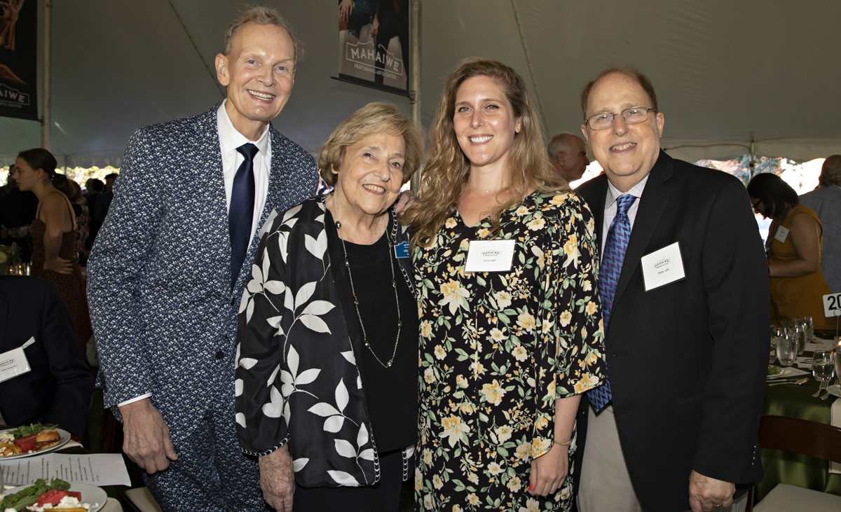 Paul King, Mahaiwe founder Lola Jaffe, Erica Jaffe and Walter Jaffe&nbsp;(Photo by Christina Rahr Lane)