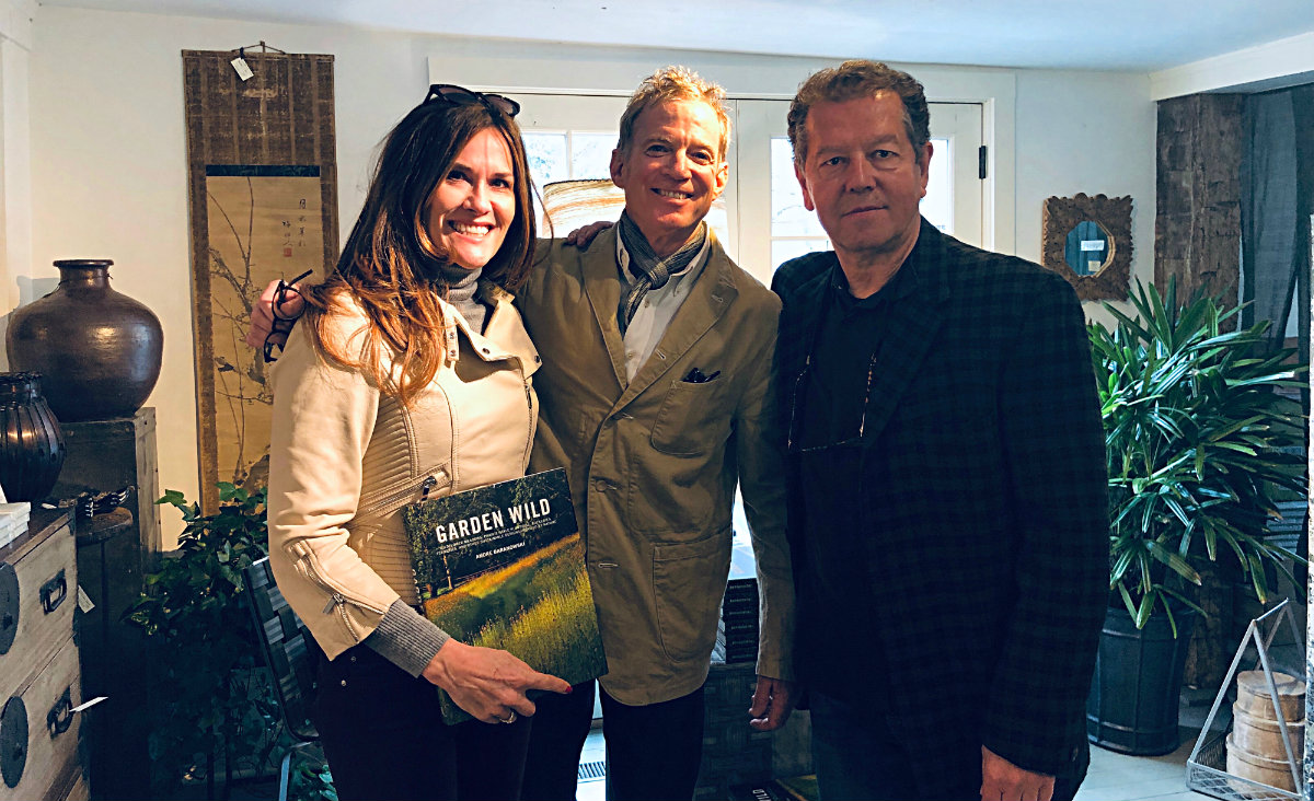 Mary Beth Lawlor, editor of Litchfield Magazine, David Whitman, Pergola co-owner, and Andre Baranowski.