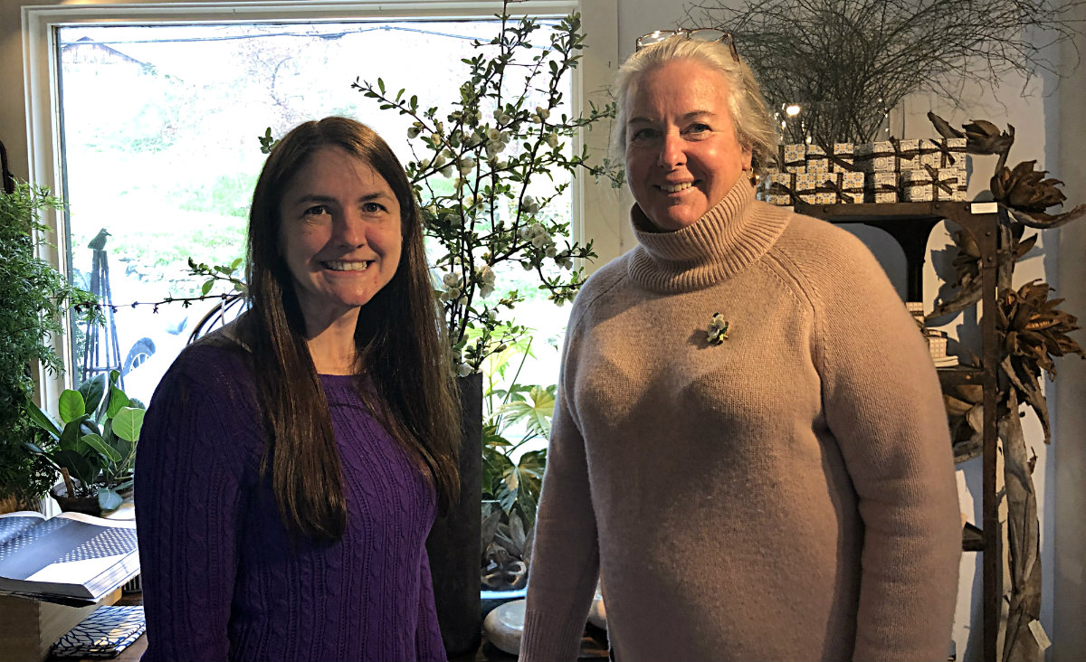 Representing Trade Secrets: Kelly Rybczyk, event coordinator, and Deb Munson, the show's consultant.