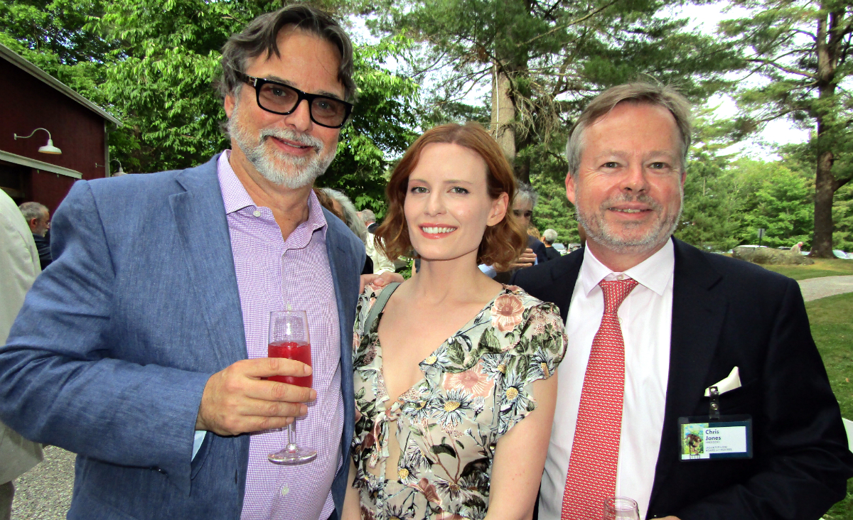 Alex Kirk, a former board member, with Jenny Joslin and board president Chris Jones Alex Kirk, a former board member, with Jenny Joslin and board president Chris Jones