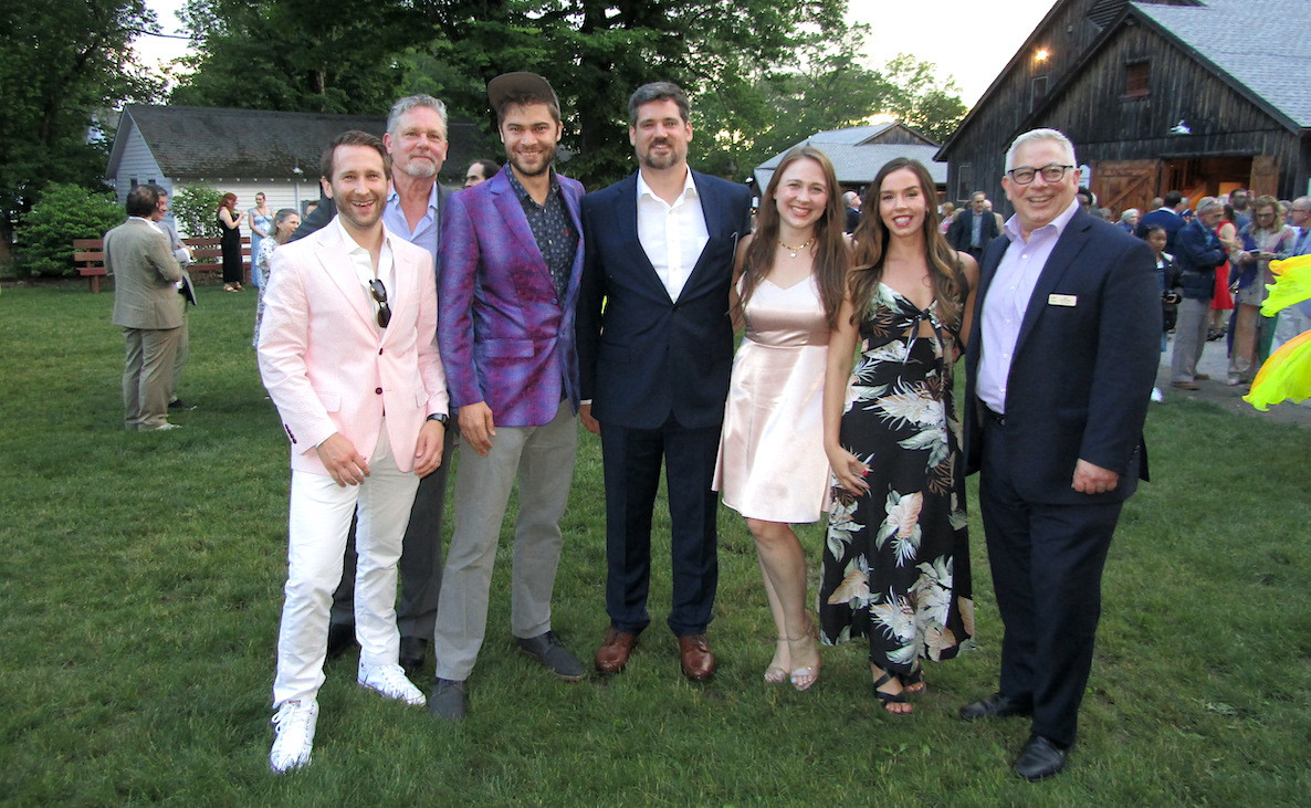 Gala committee member&nbsp;Gary Levante, Michael Chaban, Devin Shea, Carlton Blake, Krystle Blake, gala committee member&nbsp;Shela Levante, and the Pillow's deputy director AJ Pietrantone