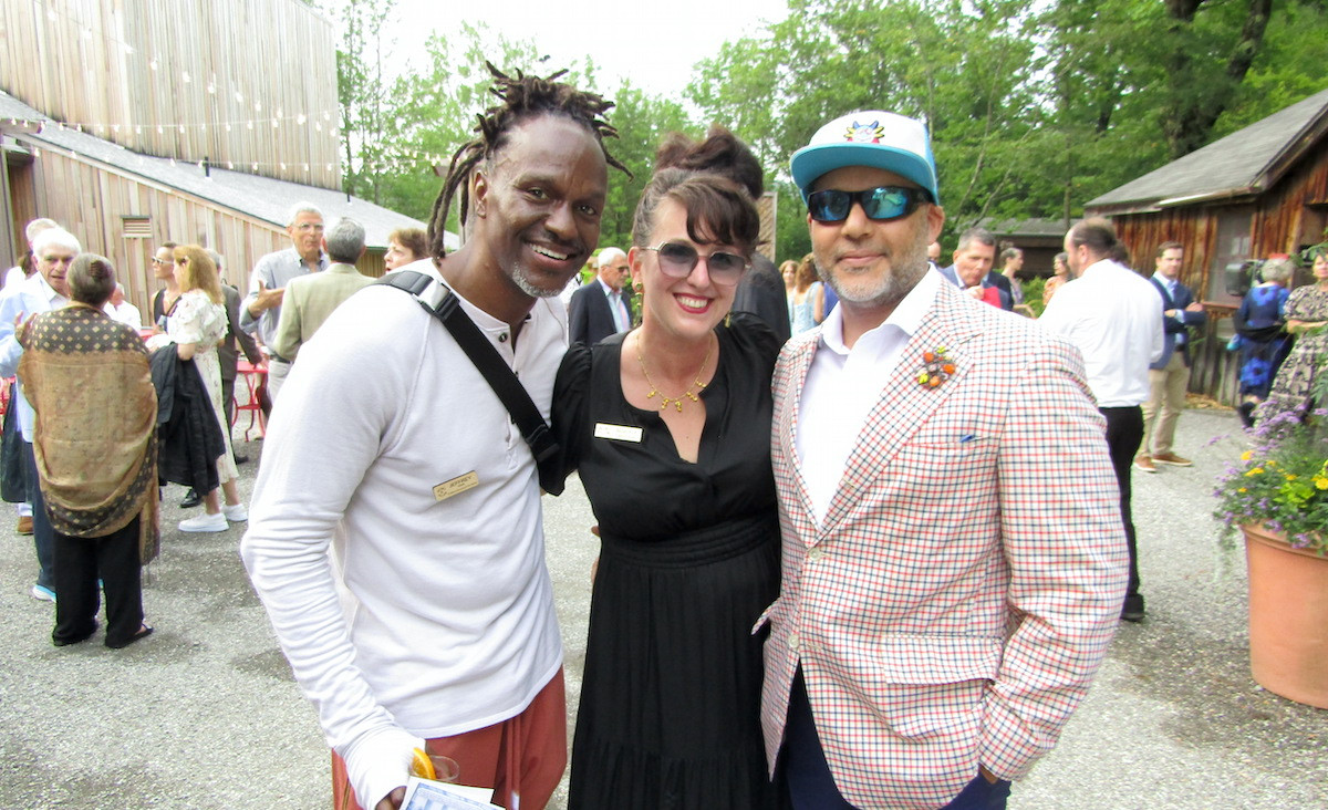 Jacob's Pillow trustees Jeffrey Page and Sienna Patti with Leo Quiles