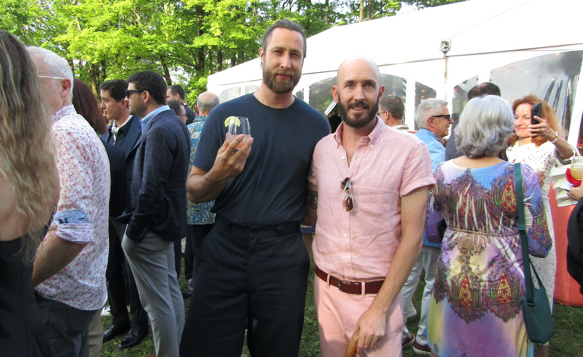 Chris Parkinson and gala committee member Nathan Hanford