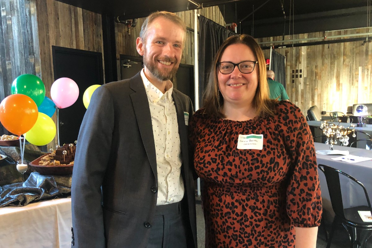 Kevin Pink, deputy director of economic development for 1Berkshire, and Carrie Barth of CHP&nbsp;Berkshires