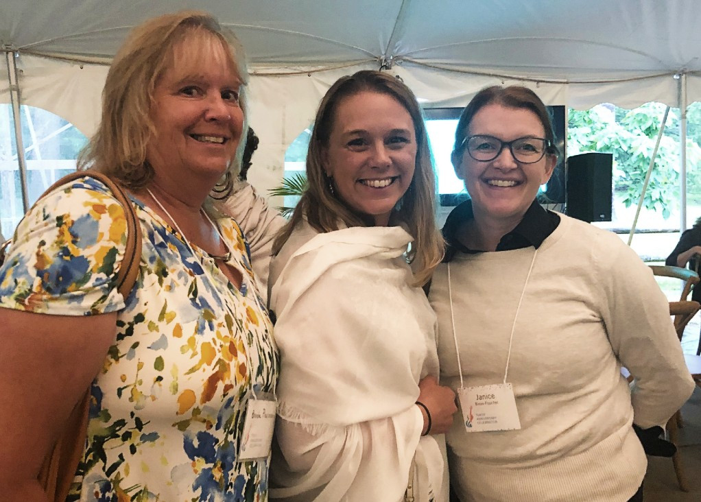 Brenda Piscioneri, Sarah Frederick, 18 Degrees&nbsp;development director;&nbsp;and Janice Biron-Foucher