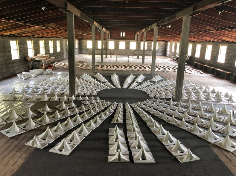 The Pollinators Pavilion construction underway at CR10