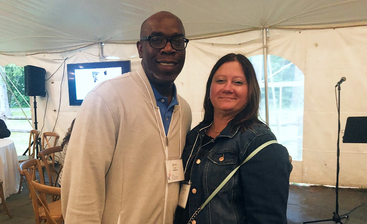 Orrin Powell, community engagement manager, and Jennifer Powell of Hill Engineers