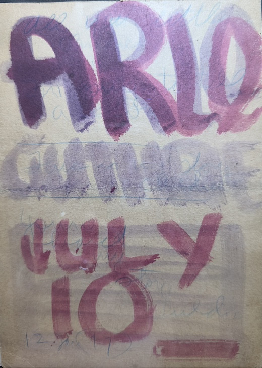 Woody Guthrie's "practice" Arlo birth announcement