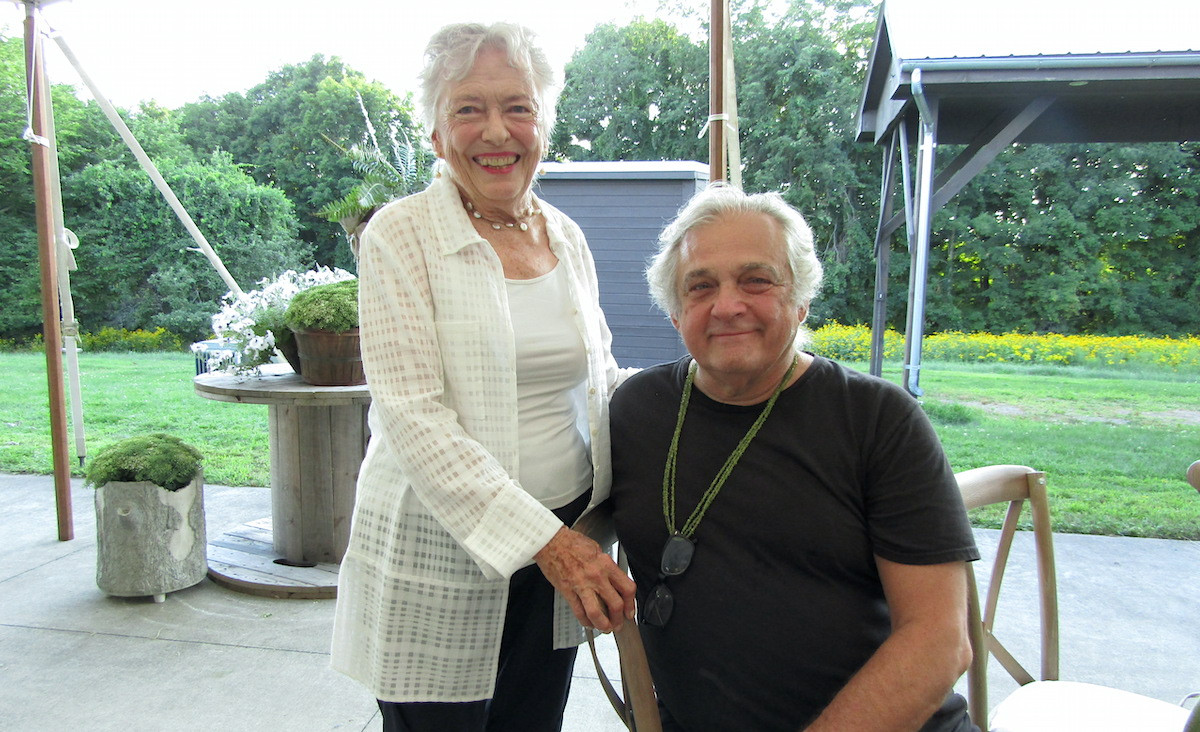 Liz Diggs and choreographer Mark Morris