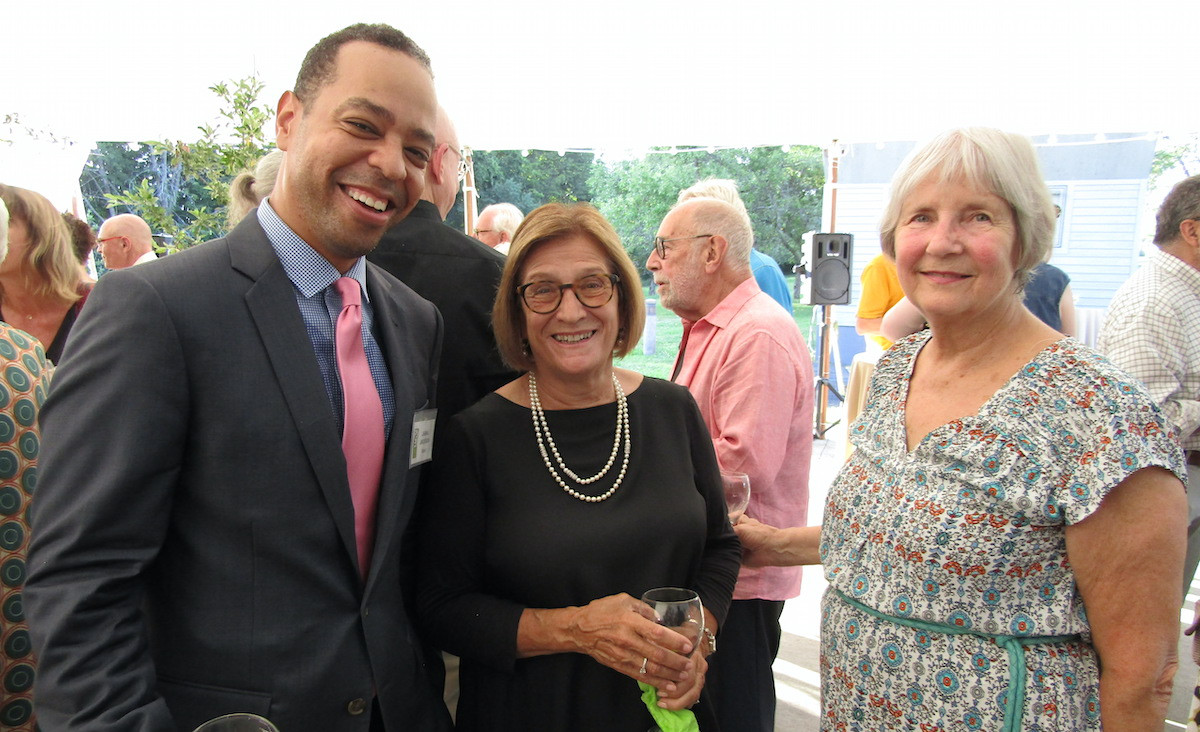 PS21 board member Jamal Jackson, Joanne Blauer, and Barbara Ullman
