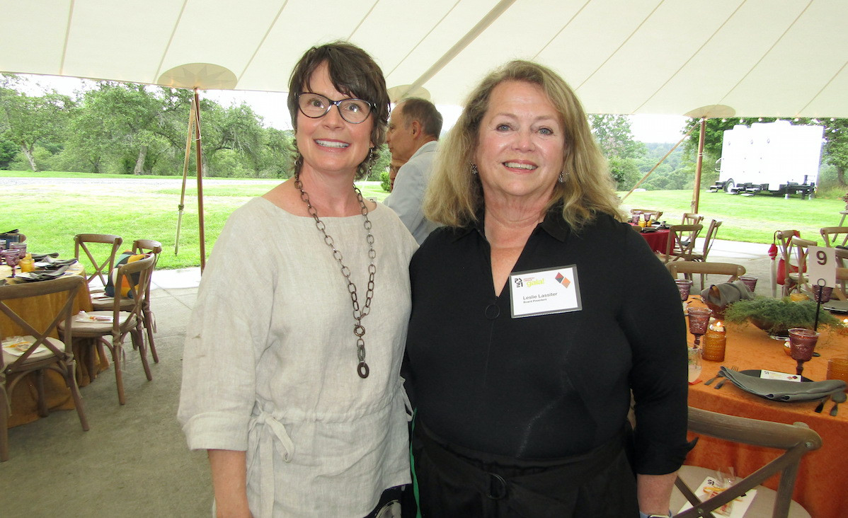 PS21 board member Alice Kocis and board president Leslie Lassiter