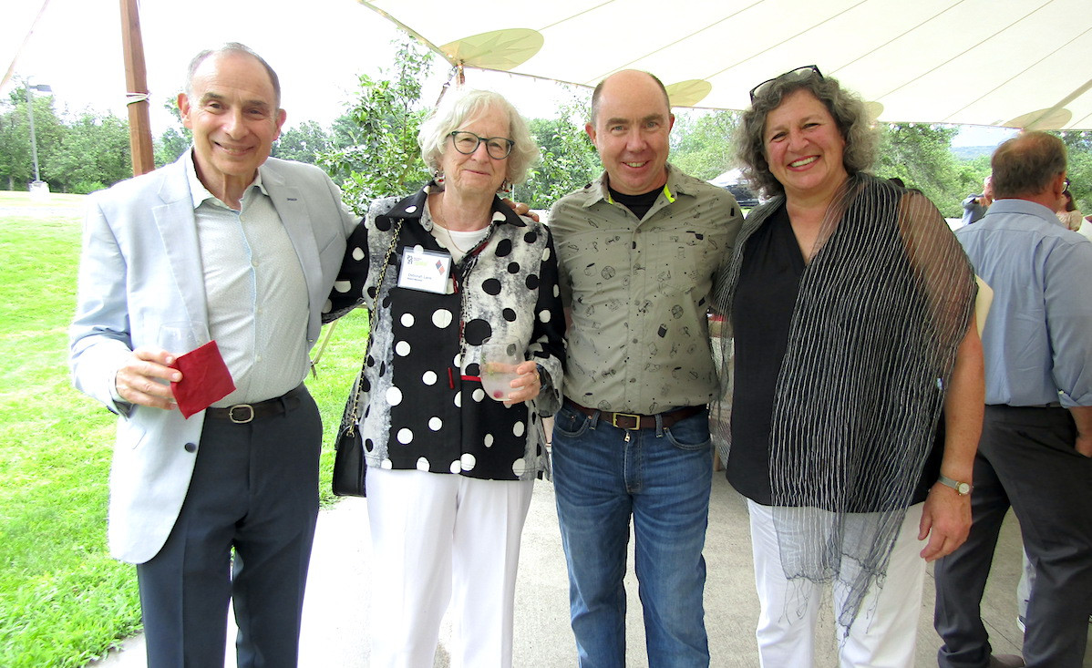 Jess Fardella, board member Deborah Lans, Columbia Land Conservancy President Troy Weldy and Meredith Kane