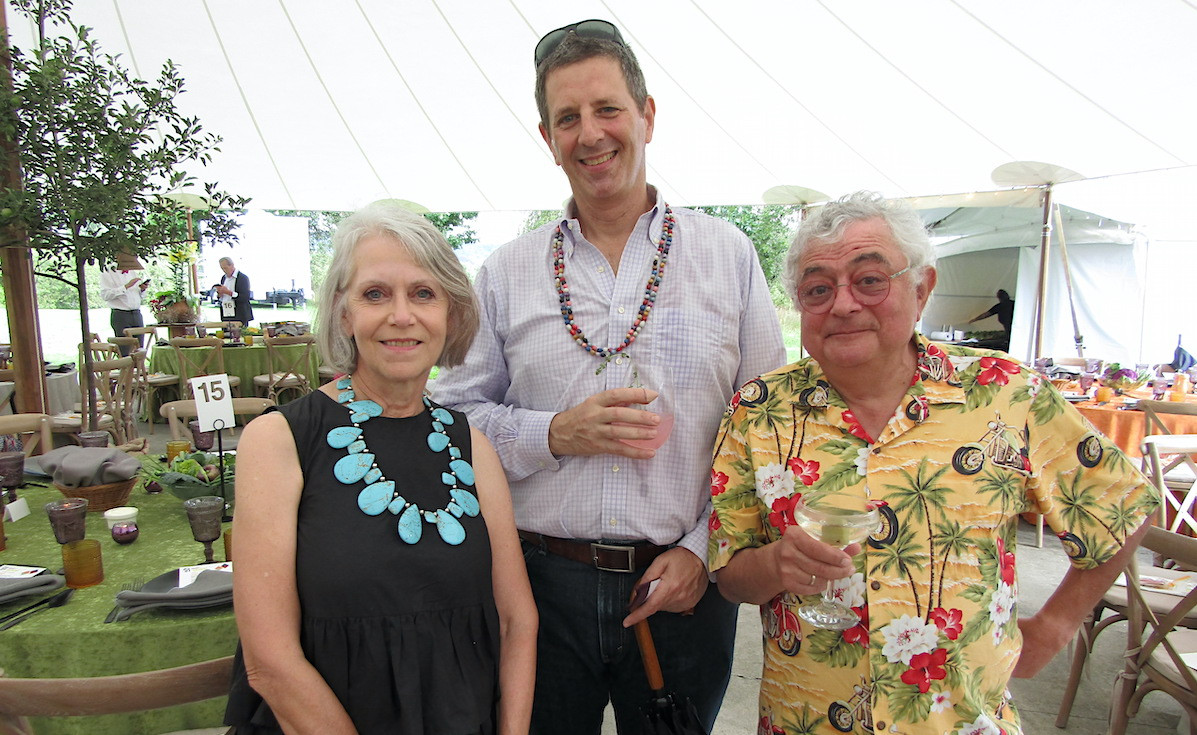 Gala committee member Jennifer Lassiter, Jonathan Katz and Manny Tsarnas